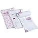Kinsard Muslin Swaddle Blankets, 100% Cotton Soft and Breathable Swaddling Receiving Blanket, Great For Gift Giving And Baby Shower, Large Baby Swaddles For Easy Wrap, 47 x 47 Inches, (Pink)