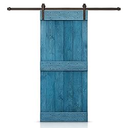 28 in. x 84 in. Mid-Bar Series Ocean Blue Stained