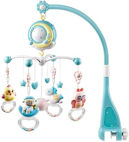 ご予約品 赤ちゃんのベッドのおもちゃフレーム回転携帯電話のベッドのベルのオルゴールの投影0 12ヶ月