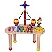 Musical Instruments for Kids Wooden 6 Educational Percussion Toys Includes Xylophone,Maracas,Triangle,Drum,Bells,Cymbal Foster Toddler Preschool Musical Learning