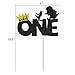 Joymee Wild One Cake Topper,Kids Boy or Girl 1st First Birthday Cake Decorations, Double Sided Handmade Glitter Decorations