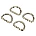 COTOWIN Non Welded Metal D Rings,Pack of 20 (Antique Brass, 3/4