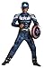 Disguise Marvel Captain America The Winter Soldier Movie 2 Captain America Classic Muscle Boys Costume, Large (10-12)