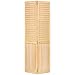 Closet Door, Bi-fold, Louver Panel Plantation (36x80) Natural Wood