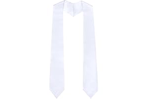 GHGMAO Plain Graduation Stole for Unisex Adults, Graduation Sash Honor Stoles for Academic, 60" / 72" Long, 13 Colors