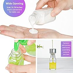 Syntic Reusable Ginger Shot Bottles with Caps - 8