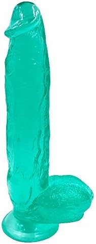 12" Huge-Dil-do ,KANGVO Big Size Realistic Large-Dil-do With Privacy Package &amp; Harness Compatible,K8-V6-D8I6,Clear Green