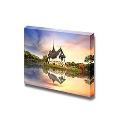 Beautiful Landscape Sanphet Prasat Palace Ancient City Bangkok Thailand - Canvas Art Wall Art - 12" x 18"