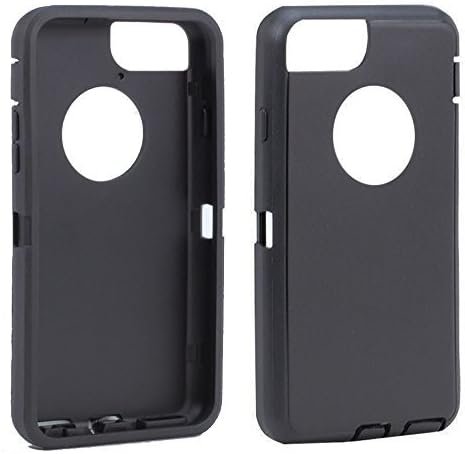Replacement TPE Silicone Skin for Otterbox Defender Series Case Cover For Apple iPhone 7 Plus 5.5 inch (Black)