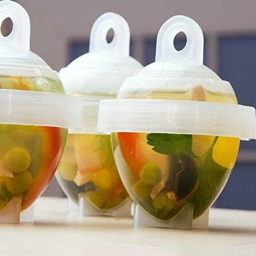 Aichoic Creative egg mold egg boilers Egg stereotypes Homemade egg type food mold 6 loaded steamed no peel egg 6pcs