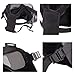 Outgeek M50 Airsoft Mask Full Face Skull CS Mask with Fan (Black)