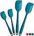 StarPack Silicone Spatula Set (2 Small, 2 Large) - Rubber Spatulas Silicone Heat Resistant to 480°F - Hygenic One Piece Design, Non Stick Kitchen Spatula Set (Teal Blue)