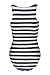 Inorin Women’s Sexy High Waist Black Stripe Printed One Piece Swimsuits Beach Wear