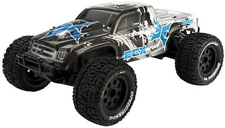 ECX Electrix 03002 Ruckus 1:10 2wd Monster Truck: Charcoal/Silver RTR