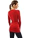 PattyBoutik Women's V Neck Long Sleeve Tunic Sweater