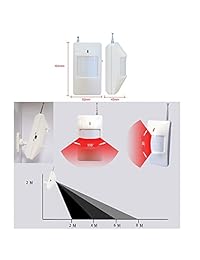 iztouch 433 315 MHz Detector de Sensor de movimiento PIR inalámbrico para el hogar sistema de alarma de seguridad con Wall Mount Kit, accesorios para cámara IP inalámbrico 433 MHz