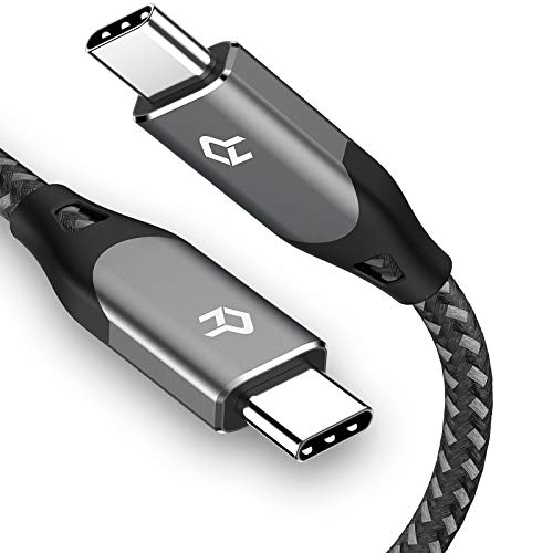 Rankie USB C to USB C 100W Cable, USB Type C Fast Charging Cable, Gray, 6 Feet