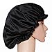 YANIBEST Satin Bonnet Sleep Bonnet Cap - Extra Large, Double Layer, Reversible, Adjustable Satin Cap for Sleeping Hair Bonnet
