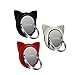 Cat Cell Phone Ring Holder Stand for Magnetic Car Mount,Rotating Phone Finger Ring Holder Grip Pop Kickstand for Smartphones(3 Pack Red Gold Black)