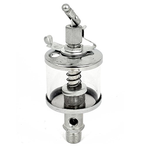 JVSISM 50 ml Fassungsvermögen Tropfzuführungsöler für Dampfmaschine, silberfarben und transparent – Bild 3