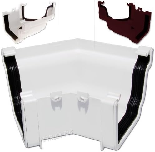 White Wendland RS3254 Marshall Tufflex Conservatory 135Â° Gutter Corner Ogee Connector Joint / Jointer by Wendland