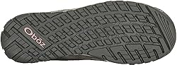 Oboz Women's Emma Low Hiking Shoe, Nimbus Gray, 8