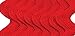 Wrights 117-401-065 Polyester Rick Rack Trim, Red, Medium, 2.5-Yard
