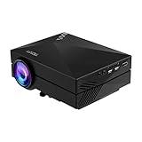 Tronfy TP60 LCD LED Pico Projector, Multimedia Video Projector with USB AV SD HDMI VGA Port for Game iPhone Android Smartphone, HDMI Cable Included