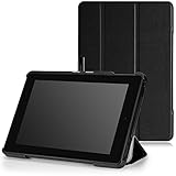 MoKo Case for Fire HD 7 2014 - Slim Lightweight Smart Shell Cover with Auto Wake / Sleep for Amazon Kindle Fire HD 7 Inch 4th Generation Tablet (Not Fits HD 7 2015), BLACK