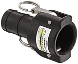 Banjo 125C Polypropylene Cam & Groove Fitting, 1-1/4" Female Coupler x Hose Shank