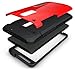 OnePlus 2 Case - TUDIA Ultra Tough OMNIX [Heavy Duty] Hybrid Full-Body Protective Case with Front Cover and Built-in Screen Protector/Impact Resistant Bumpers Cover for OnePlus Two (Red)