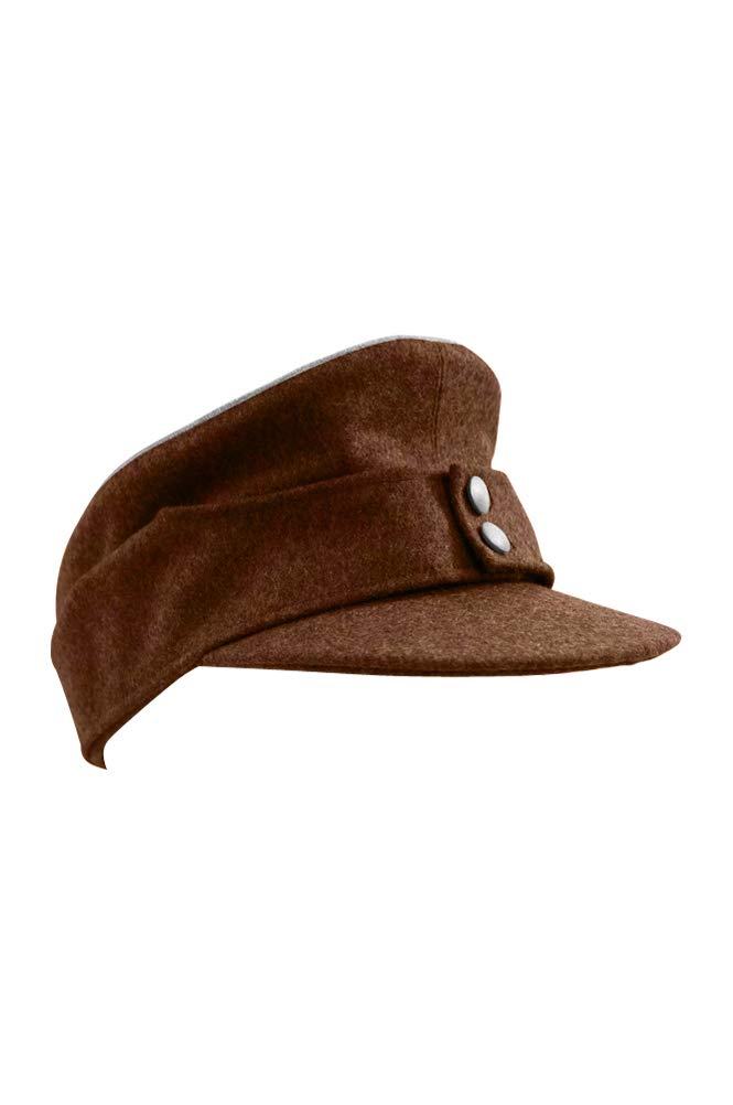 Militaryharbor WW2 German M43 Politic Officer Brown Wool Field Cap