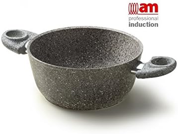 Stone Coating Casserole 2 Handles cm.24 Heart of stone – Induction