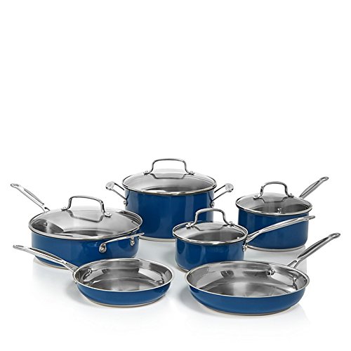 Cuisinart Cookware Set - 10 pc (Blue)
