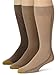 Gold Toe Big and Tall Three Pack Mens Extended Size Fashion Socks, Dust/Winter Khaki/Taupe, 13-15