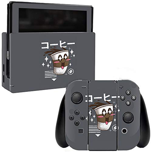 MightySkins Skin Compatible with Nintendo Switch - Coffee Kawaii | Protective,…