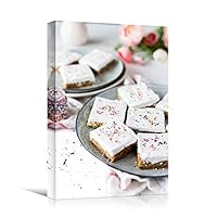 Canvas Wall Art Dessert Farmhouse/Country Food Fun Kitchen Multicolor Photography Spices - 12x18 inches