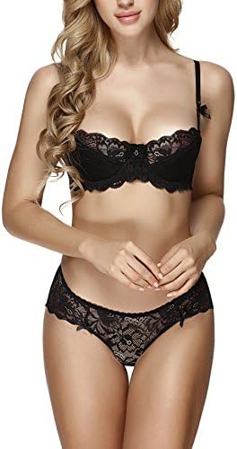 Mlove Women's Sexy Bra Set Push Up Lingerie Set Lace Underwear