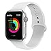 AdMaster Silicone Compatible for Apple Watch Band and Replacement Sport iwatch Accessories Bands Series 4 3 2 1 White 38mm/40mm S/M