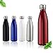 OUTERDO Double Wall Vacuum Insulated Water Bottle 17oz Stainless Steel BPA Free Long Neck and Bullet Shape Water Bottle Keeps Your Drink Hot & Cold Ideal for Outdoor Sports Camping Hiking Cycling