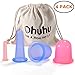 Ohuhu Silicon Cupping Therapy Set for Cellulite Body Massage Vacuum Suction Cups, 4 Pack (Anti Cellulite Cup)