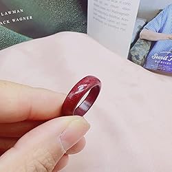 CJIAYUJEW FengShui Cinnabar Ring, Red Cinnabar Feng