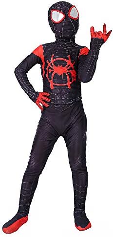 Miles Morales Into the Spider-Verse 3D Printed Spandex Lycra Spider-Man Costume For Kids