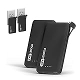 tzumi PocketJuice AC Mini Portable Chargers Compatible for iPhone and Android Devices. (6000mah 2pack)