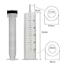 250ml Syringe, Extra Large Plastic Syringes for Glue Dispensing, Scientific Labs, Watering, Refilling, Multiple Uses