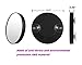 AlierKin Cosmetic Mirrors - 10X and 15X Magnifying Makeup Mirror with 2 Suction Cups Wall Mount Perfect for Travel Home Use (2-Pack)