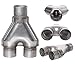 TOTALFLOW TF-SY2424 409 Stainless Steel 2.25 Inch Y-Pipe Single / 2.25