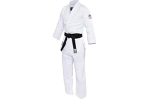 Fuji Tokai Setsugi Double Weave Judo Uniform - Premium Cotton Judo Gi, Ideal for Intermediate to Advanced Judoka (White, 2.5)