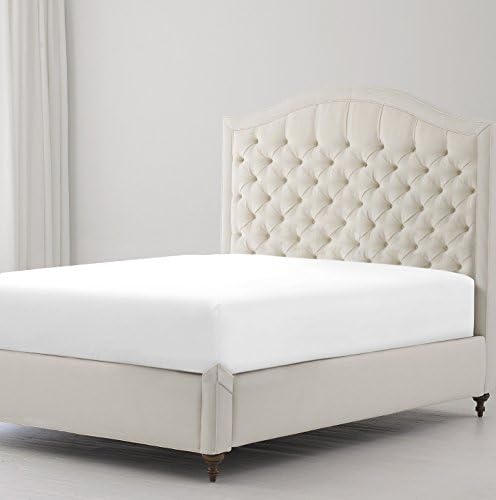 Sunshine Comfort® Percale Cotton Rich 180 Thread Count Non Iron 25cm Deep Fitted Bed Sheets (Bunk Bed, White)