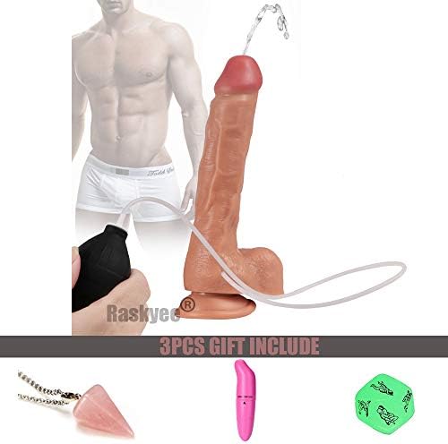 Superior Big Soft Beginners Thick Massage Tools with Squirting Device (Flesh)